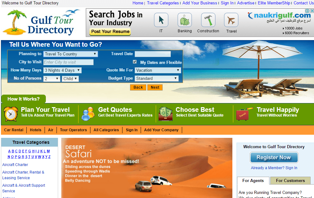 Gulf Tour Directory - Travel and Tour Platform Gulf Tour Directory - Travel and Tour Platform