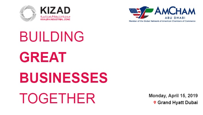 Exclusive Inter-Business Council Networking Event with KIZAD, April 15, 2019