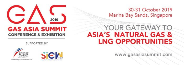 Book your exhibition stand at the 2019 Gas Asia Summit in Singapore